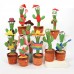 Танцующий и поющий кактус с подсветкой Dancing Cactus на аккумуляторе микс