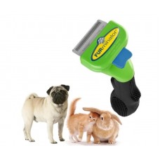 Фурминатор щетка для вычесывания крупных собак и кошек Furminator лезвие 6.7  см. c кнопкой