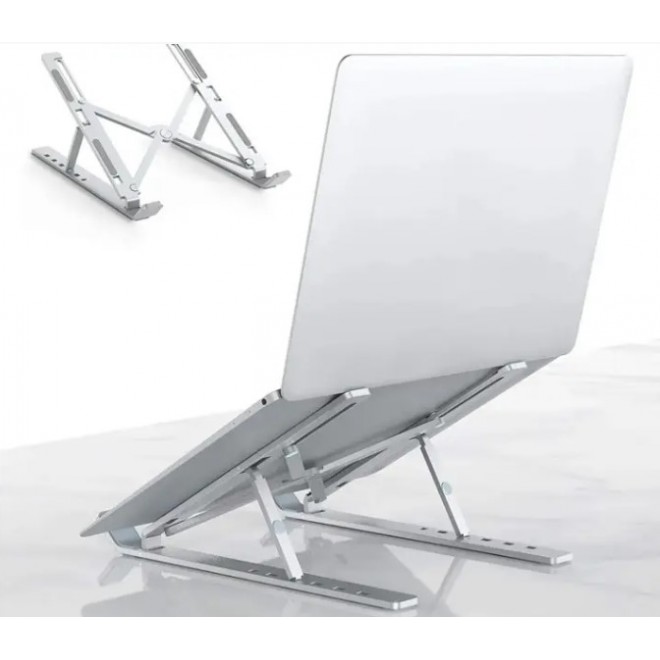 New Регульована складна підставка для ноутбука Laptop Stand біла