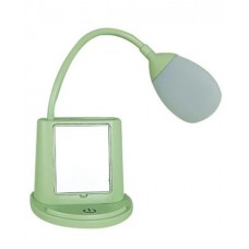 Настольная светодиодная лампа с зеркалом YW9070 подставка для телефона и USB выходом зеленая