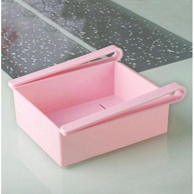 Додатковий підвісний контейнер для холодильника і вдома Refrigerator Multifunctional Storage Box рожевий