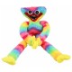 Мягкая игрушка обнимашка разноцветная с липучками на руках Лили Мили 40см