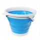 Ведро 5 литров туристическое складное Collapsible Bucket / Универсальное круглое Ведро