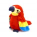 Говорящий попугай Parrot Talking плюшевая игрушка, интерактивный попугайчик красный