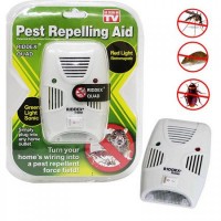 Экологически безопасный ультразвуковой отпугиватель  насекомых и грызунов RIDDEX Pest Repelling 