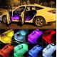 Светодиодная подсветка салона авто RGB led - подсветка ног в авто от прикуривателя, влагозащитная