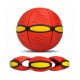 Складной игровой мяч-трансформер Flat Ball Disc ∙ Светящийся Диск-мяч мячик для фрисби и активных игр