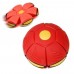 Складаний ігровий м'яч-трансформер Flat Ball Disc ∙ М'ячик, що світиться Диск-м'яч для фрісбі та активних ігор