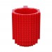 Кружка лего - чашка конструктор в стиле LEGO 350 мл красная