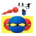 Складной игровой мяч-трансформер Flat Ball Disc ∙ Светящийся Диск-мяч мячик для фрисби и активных игр Синий