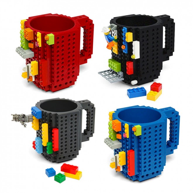 Кружка лего - чашка конструктор в стиле LEGO 350 мл