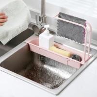 Органайзер для кухонной раковины Sink Holder розовый
