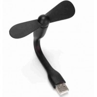 Портативный гибкий USB мини-вентилятор для ноутбука черный