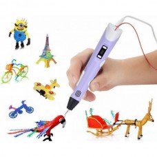3Д ручка для малювання з LED дисплеєм 3D Pen 2 Синя