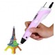 3Д ручка для малювання з LED дисплеєм 3D Pen 2 Рожева