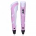 3Д ручка для малювання з LED дисплеєм 3D Pen 2 Рожева