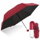 Парасолька-капсула, Кишеньковий жіночий міні-парасолька в капсулі, Капсульний парасольку, Міні парасольку складаний бордо