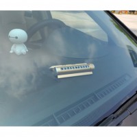 Автовизитка с номером телефона для парковки с ароматизатором и держателем телефона 
