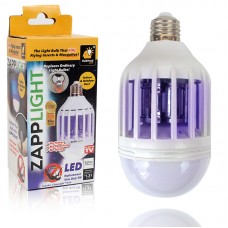 Светодиодная противомоскитная лампа 2 в 1 Zapp Light / лампочка уничтожитель насекомых