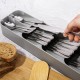 Органайзер Лоток для столовых приборов Compact Cutlery Organiser серый