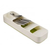 Органайзер Лоток для столовых приборов Compact Cutlery Organiser белый