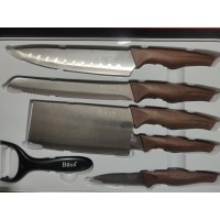 Набор ножей 6в1 с нержавеющей стали  (овощечистка)   B8081 