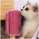 Игрушка-массажер для кошек с креплением к стене Cat It, чесалка, щетка розовая