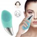Электрическая силиконовая щетка-массажер для лица Sonic Facial Brush Бирюзовая