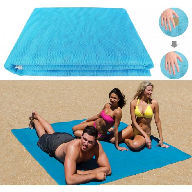Пляжная подстилка, пляжный коврик антипесок, пляжний килимок sand mat | 150х200 см