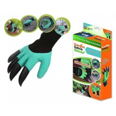 Резиновые перчатки с когтями для сада и огорода Garden Genie Gloves