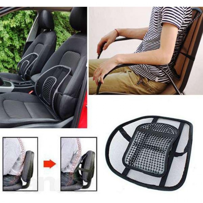 Ортопедична спинка-подушка на крісло або авто сидіння c масажером