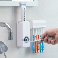Дозатор для зубной пасты Toothpaste Dispenser, органайзер для зубных щеток 