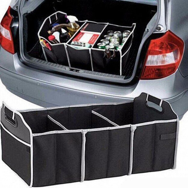 Сумка органайзер (саквояж) для багажника авто с липучкой сзади 30х30х100 см