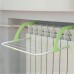 Съемная  подвесная сушилка на батарею  для одежды Fold Clothes Shelf зеленая