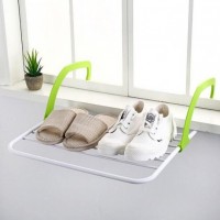 Съемная  подвесная сушилка  для одежды Fold Clothes Shelf зеленая