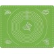Силіконовий килимок Silicon mate testa для розкочування і випічки тесту 40 х 30 см зелений