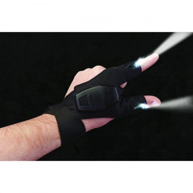 Перчатки с подсветкой Atomic Beam Glove (hand-free light)