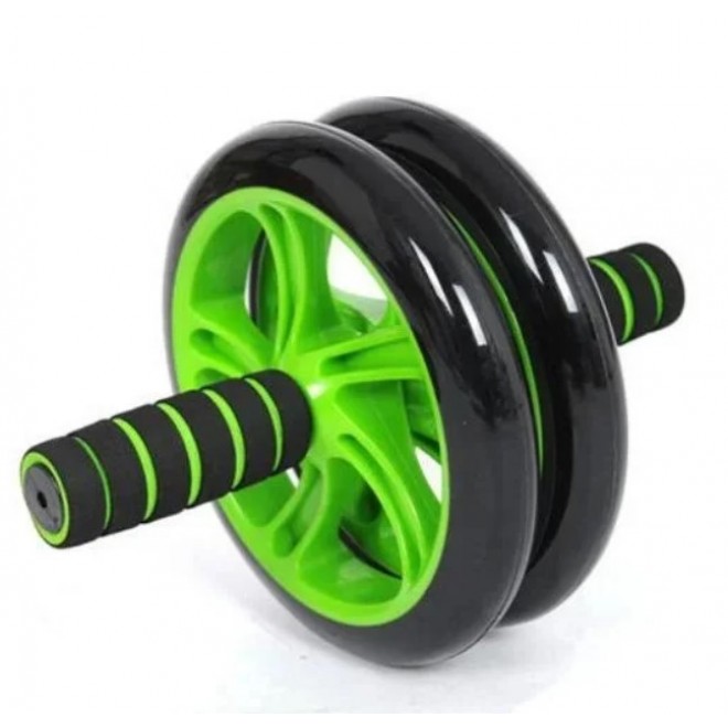 Фитнес колесо для пресса Double wheel Abs health abdomen round, тренажер колесо для пресса