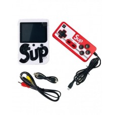 Портативная игровая приставка на 400 игр dendy SEGA 8bit SUP Game Box  с джойстиком Белая