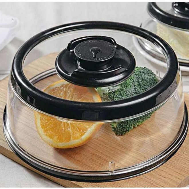 Вакуумная многоразовая крышка Vacuum Food Sealer с диаметром 25 см