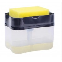 Нажимной  Дозатор диспенсер  для моющего средства с местом для губки Sponge Caddy  диспенсер для моющего