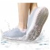 Силиконовые чехлы бахилы для обуви от дождя и грязи размер L 42-45 белые