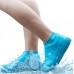 Силиконовые чехлы бахилы для обуви от дождя и грязи размер S 32-36 размер голубые