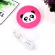 Силиконовая USB подставка для чашки с подогревом Coaster Pad (под чашку кружку)  Panda розовая