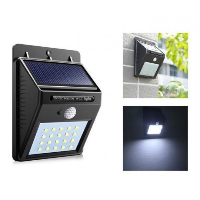 Уличный LED фонарь Solar Motion Sensor Light На солнечной батарее без датчика движения