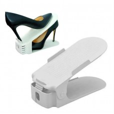 Двойная подставка для обуви Double Shoe Rack белая