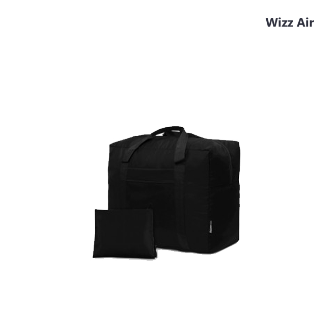 Дорожная сумка для ручной клади Coverbag чорная 40*30*20 см Wizzair