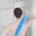 Двухсторонняя силиконовая мочалка-массажер для тела Silica Gel Bath Brush голубая
