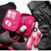 Дорожный органайзер для косметики с отстегивающимся кармашком С011 розовый