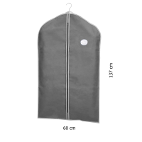 Чехол для одежды серый 60*137 см